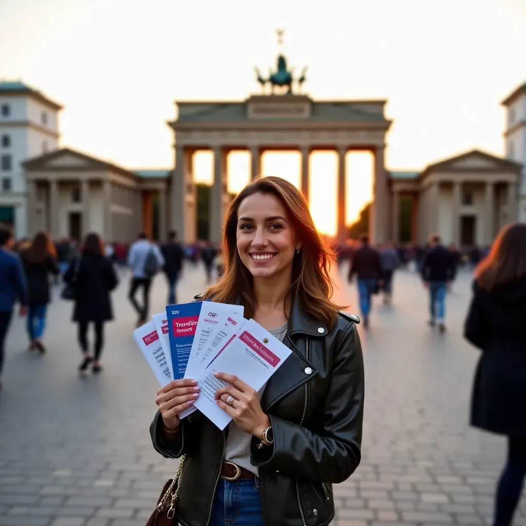 Paar betrachtet eine Karte, um ihre Reiseziele zu planen.