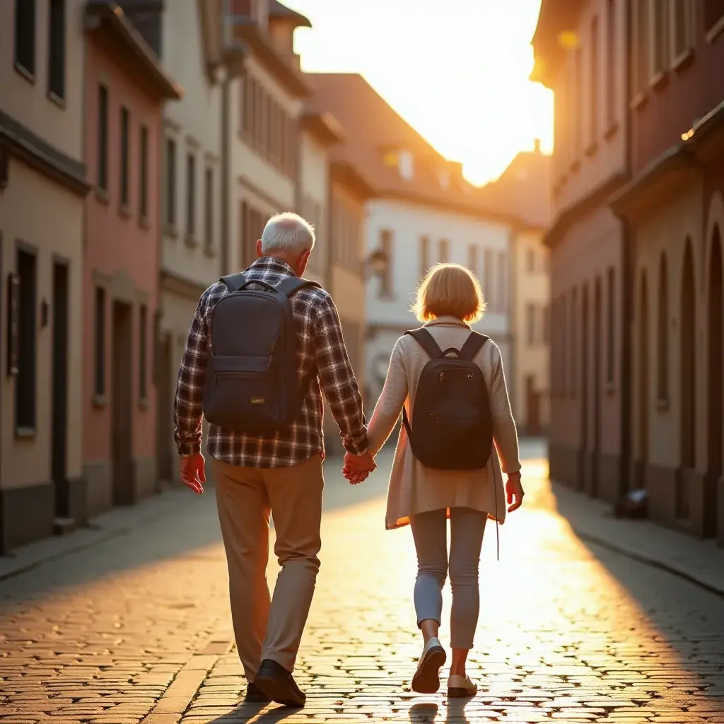 Reiseleiter erklärt den Touristen die Geschichte eines Denkmals.